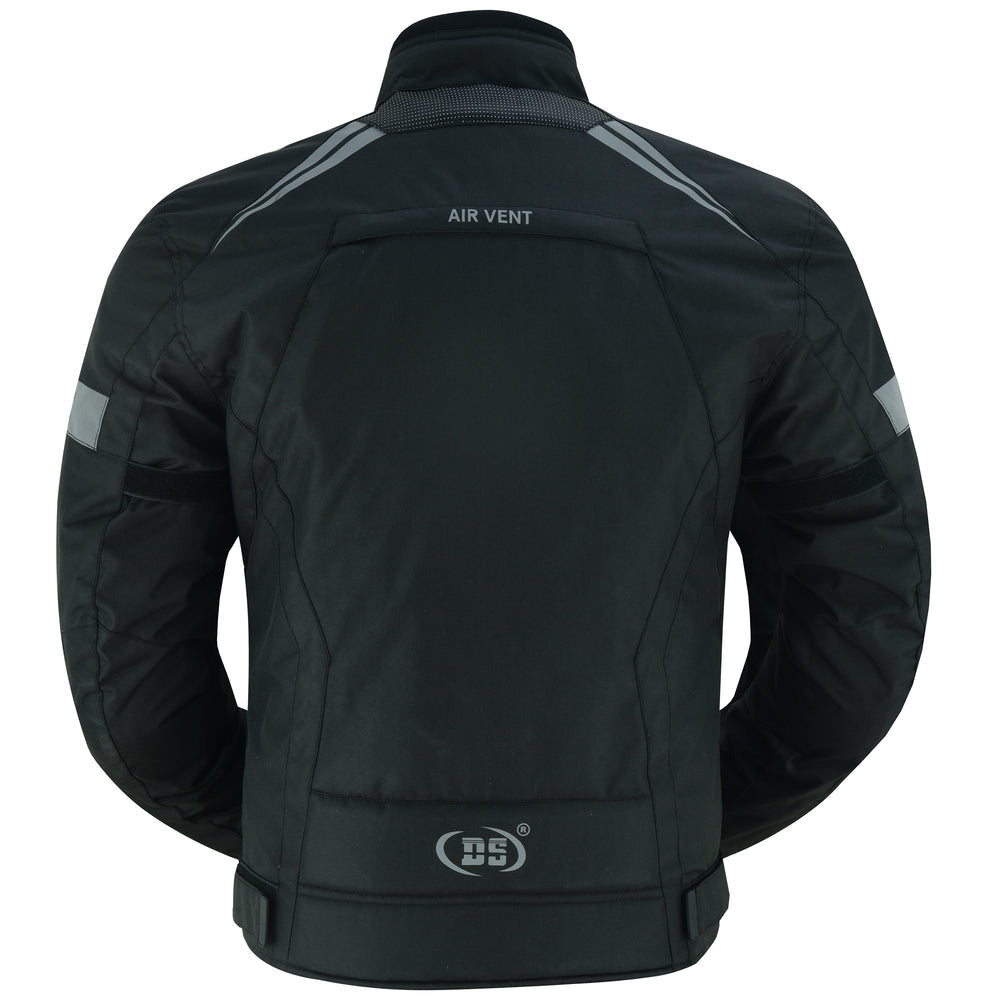 DS Flight Wings - Mens Textile Motorcycle Jacket - Black