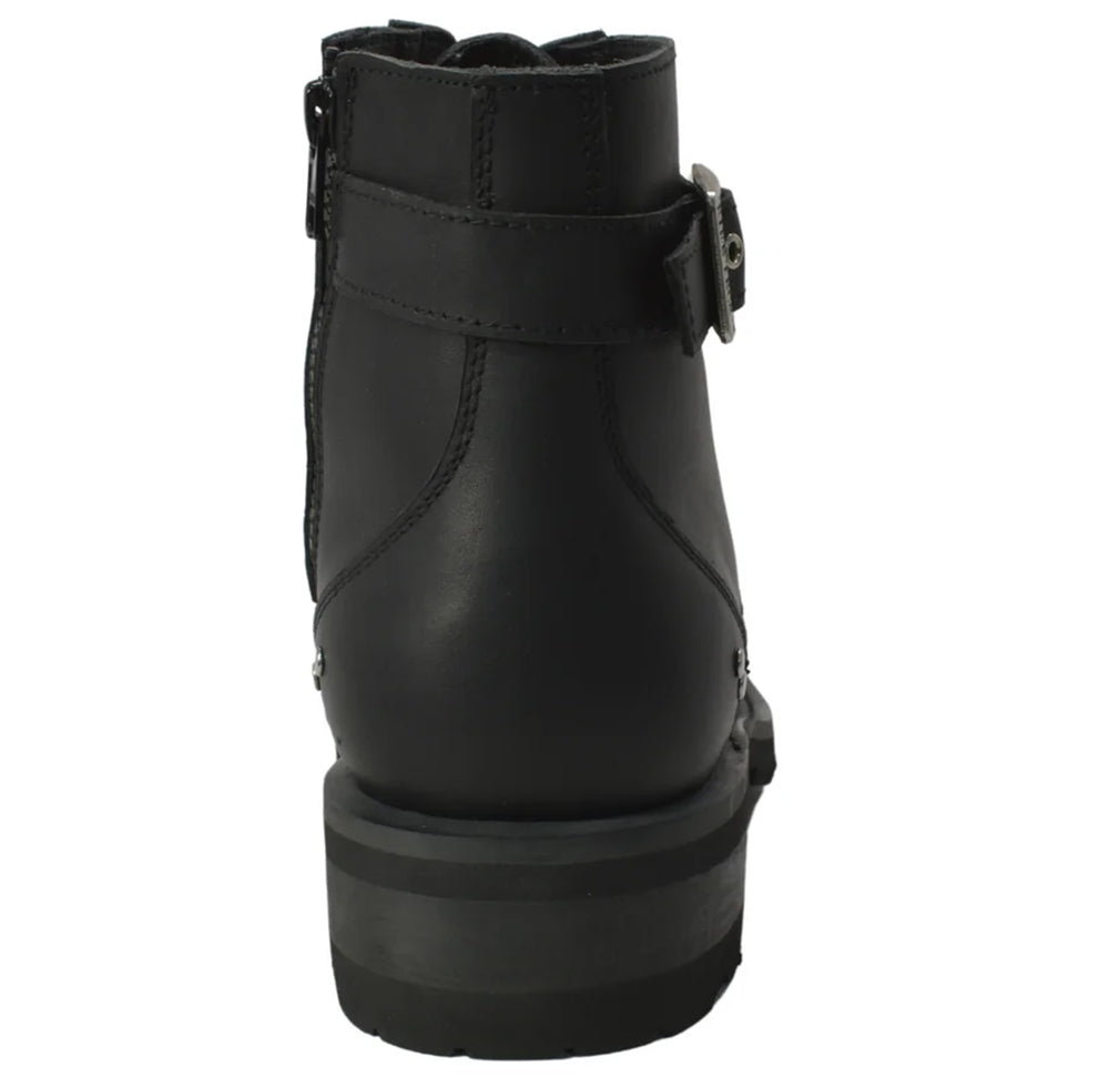 Rear View Women's Double Zipper Boot