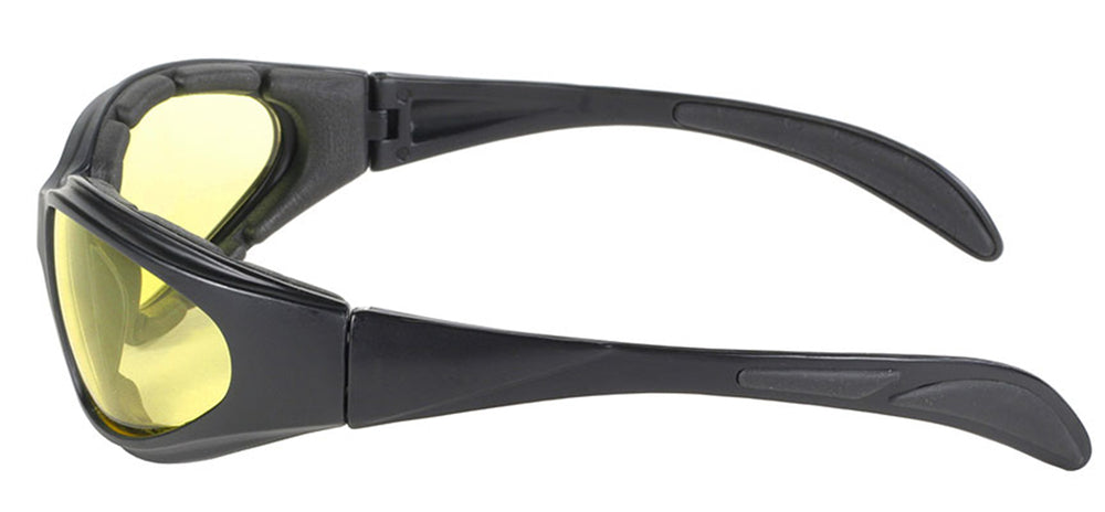 43612 Chopper Blk Frm/Yellow Lens Sunglasses