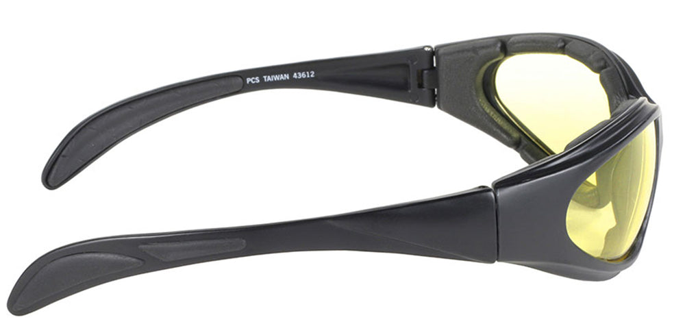 43612 Chopper Blk Frm/Yellow Lens Sunglasses