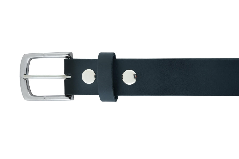 Buckle Iconic Black Genuine Leather Belt