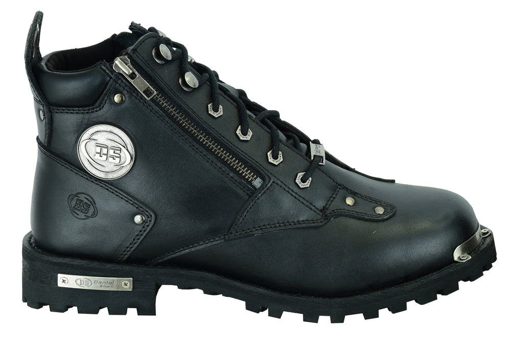 Side View Men's 6'' Side Zipper Plain Toe Boot