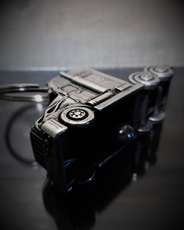 Under Side View Semi Truck Biker Bell