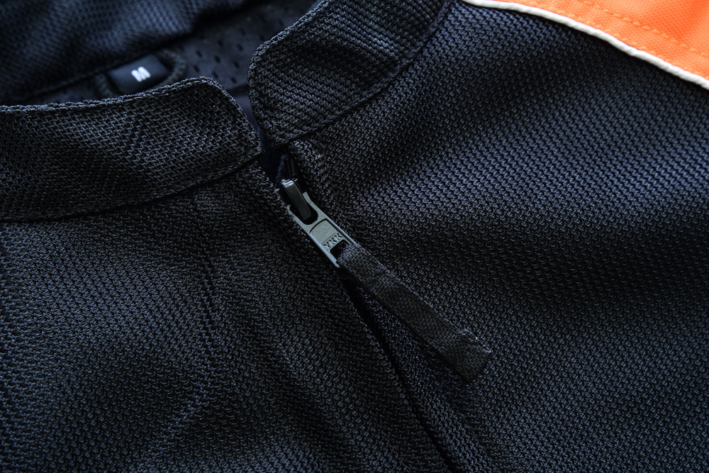 DS Women's Mesh 3-in-1 Riding Jacket (Black/Orange)