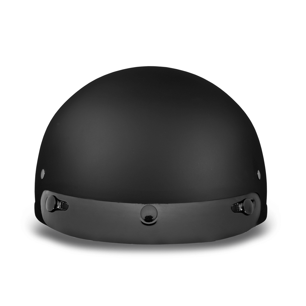 Visor Mount D.O.T. DAYTONA SKULL CAP - DULL BLACK