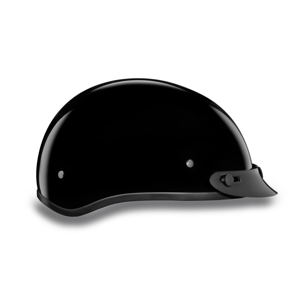 Alternate Angle D.O.T. DAYTONA SKULL CAP- HI-GLOSS BLACK