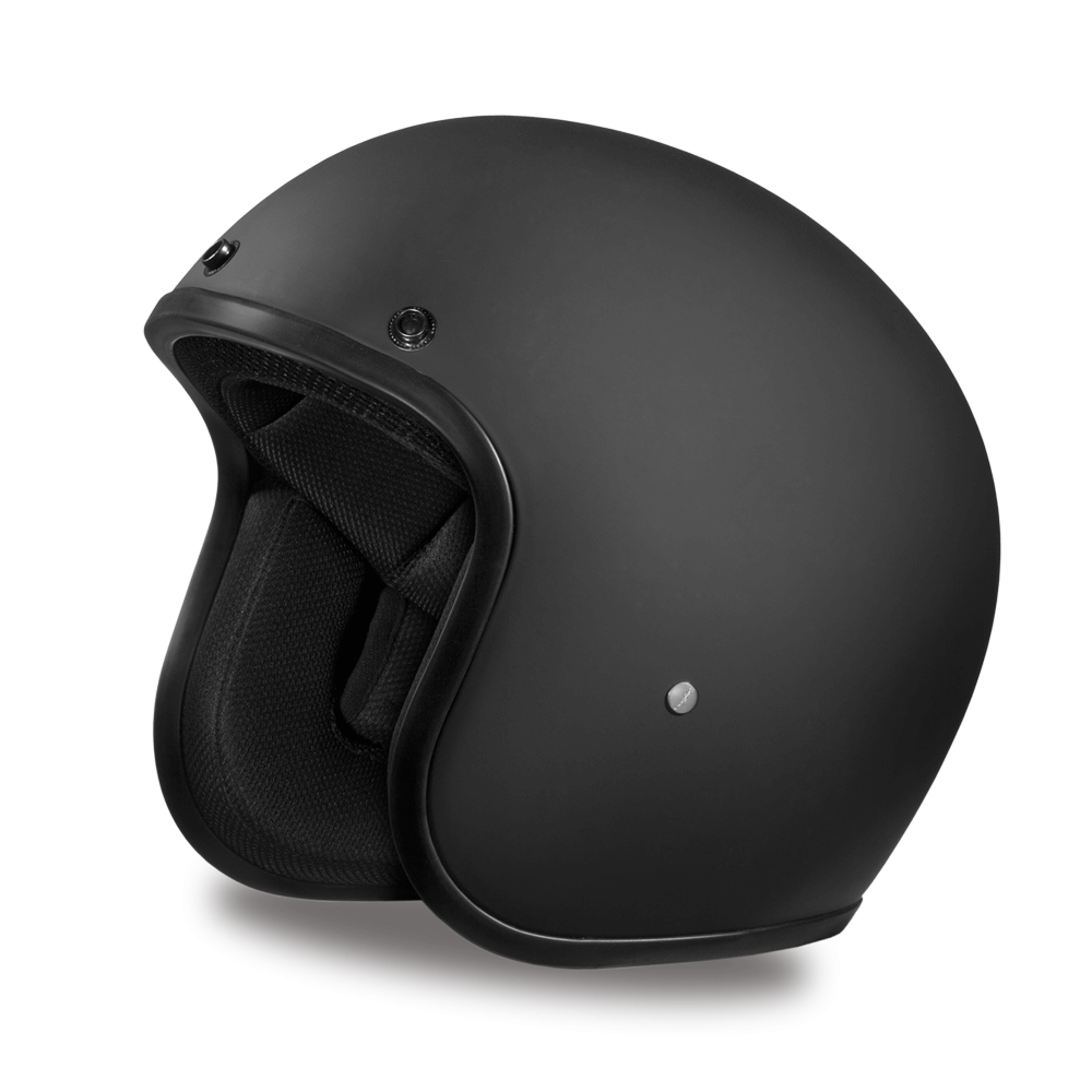Facing Left D.O.T. DAYTONA CRUISER - DULL BLACK HELMET