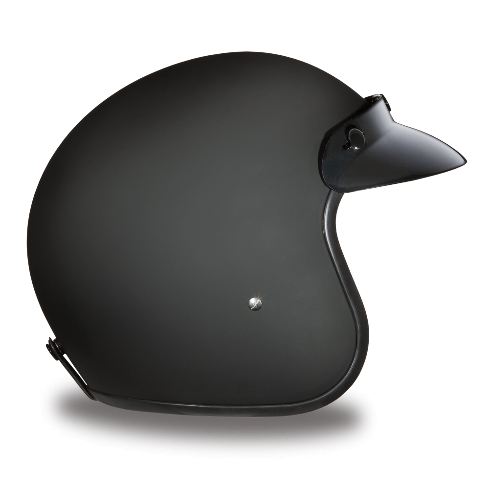 Facing Right D.O.T. DAYTONA CRUISER - DULL BLACK HELMET