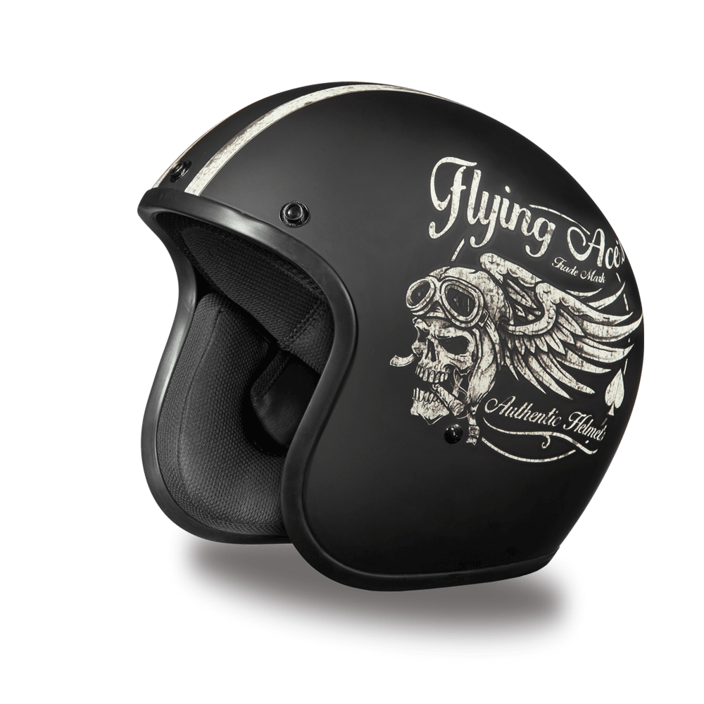 Side View D.O.T. DAYTONA CRUISER - W/ FLYING ACE'S HELMET