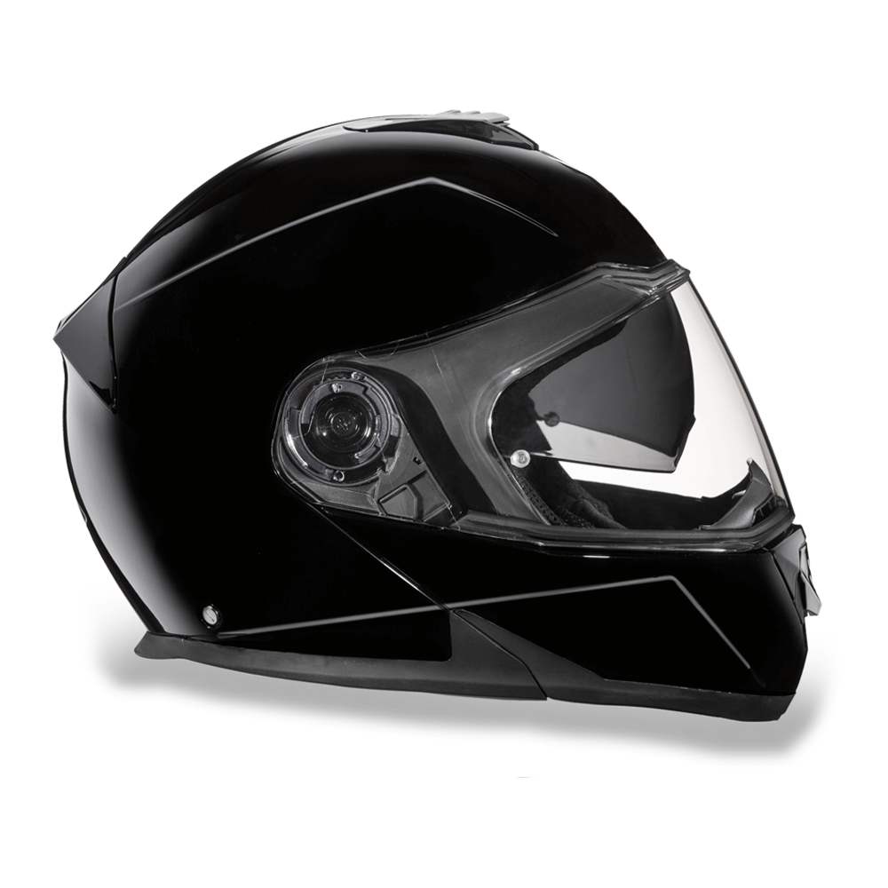 Facing Right D.O.T. DAYTONA GLIDE - HI-GLOSS BLACK HELMET