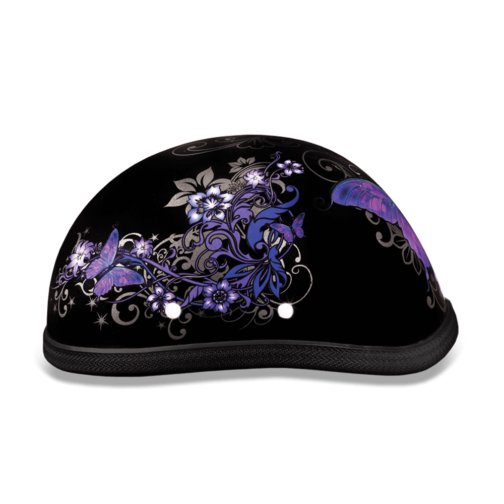 Side View EAGLE- W/ BUTTERFLY Non-DOT Helmet
