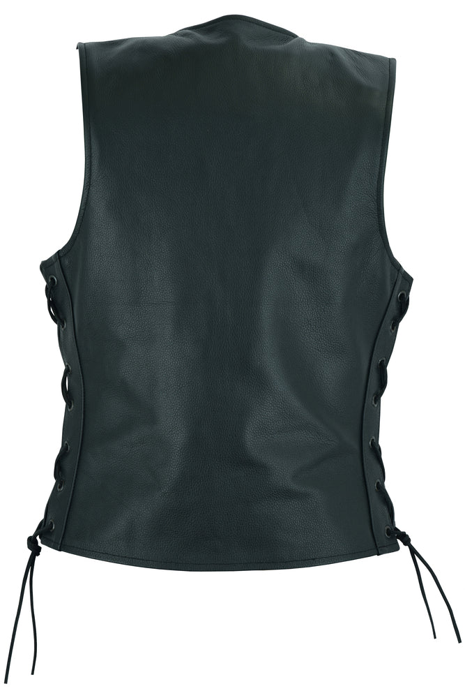 Back Side Ella Leather Ladies Vest