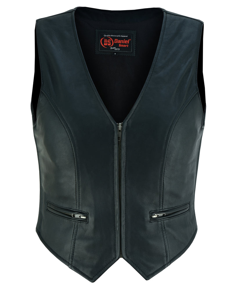 Full Front DS Women's Stylish Lightweight Zipper Front Vest