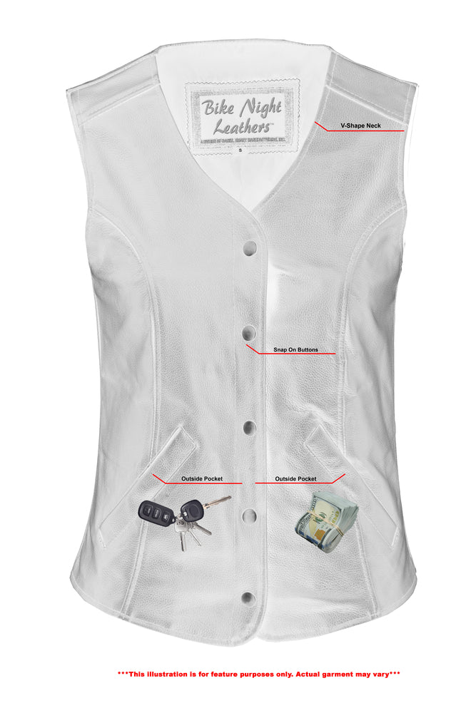 DS Women's Stylish Longer Body Vest - Plain Sides