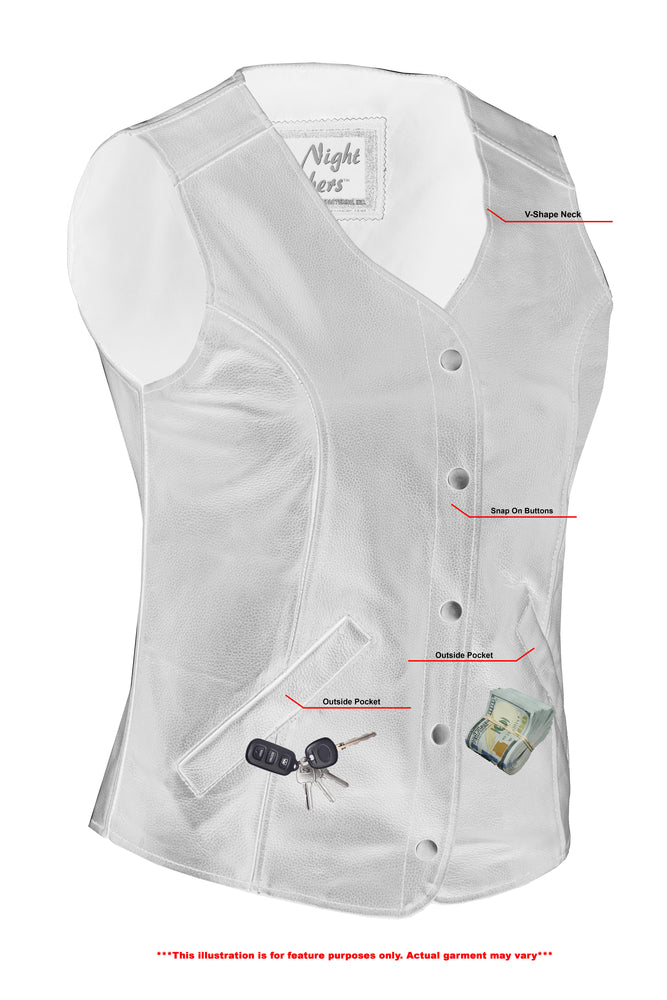 DS Women's Stylish Longer Body Vest - Plain Sides