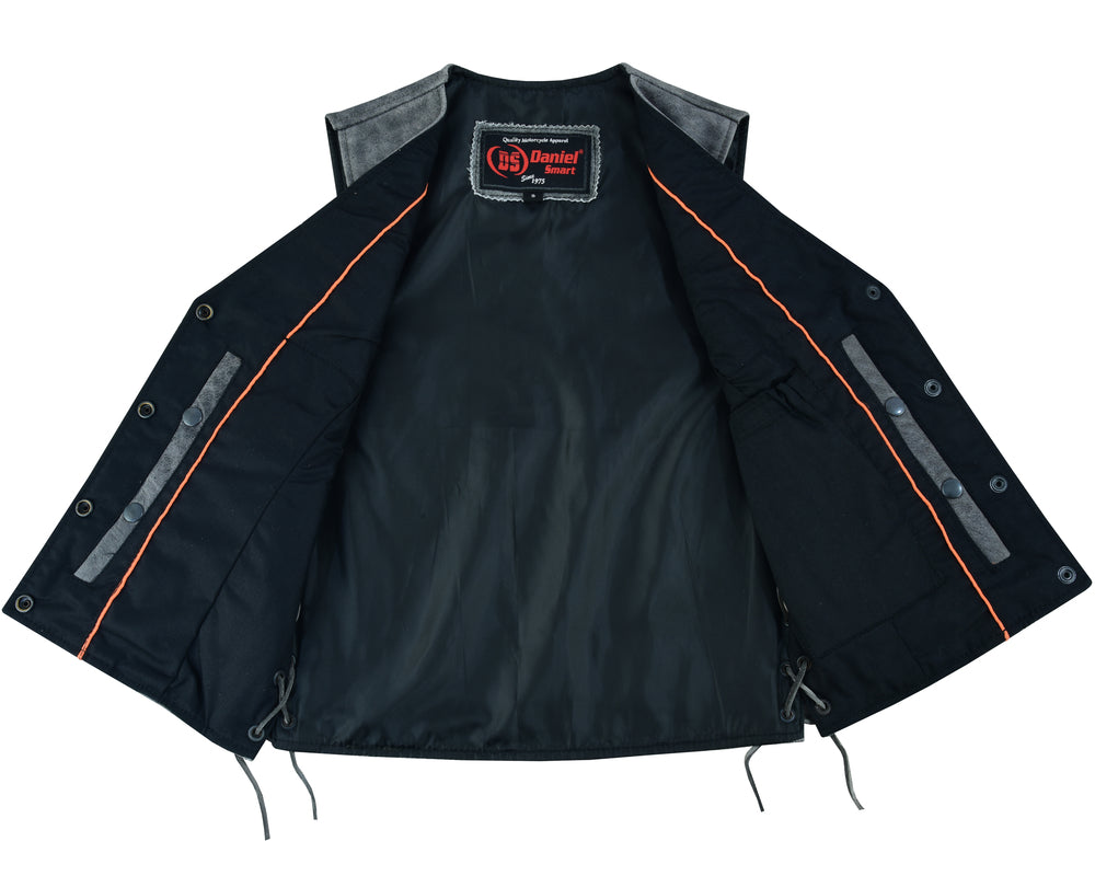 DS Women's Gray Single Back Panel Concealed Carry Vest