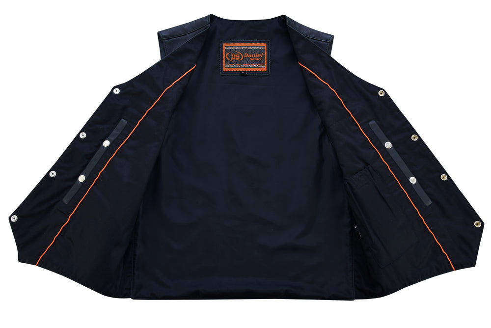 DS Men's Single Back Panel motorcycle vest