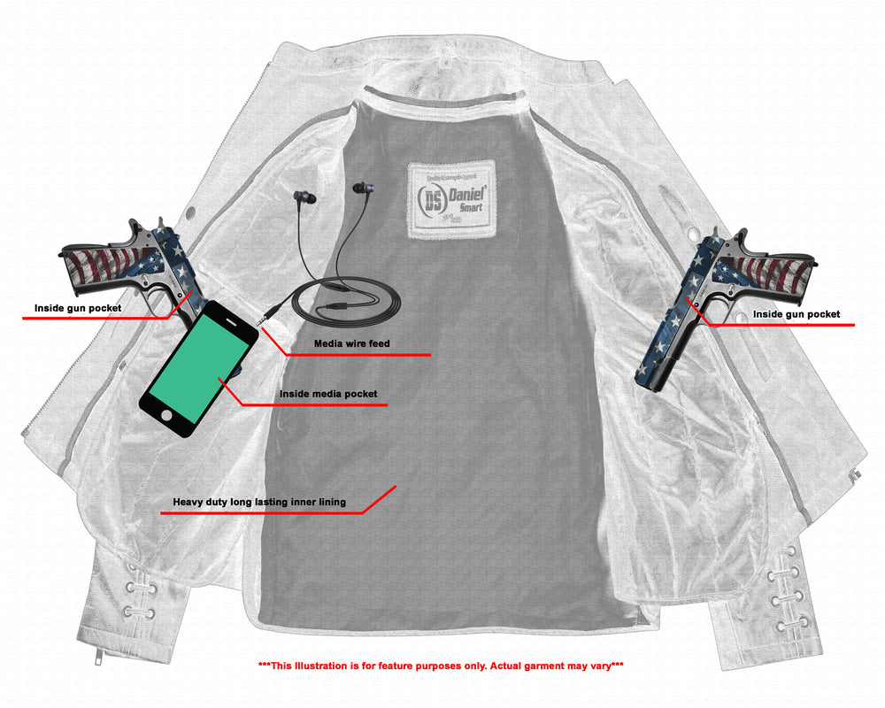 DS Women's Stylish Jacket with Grommet and Lacing Accents