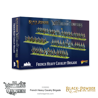 Box for French Heavy Cavalry Brigade from Black Powder Epic Battles on a white background