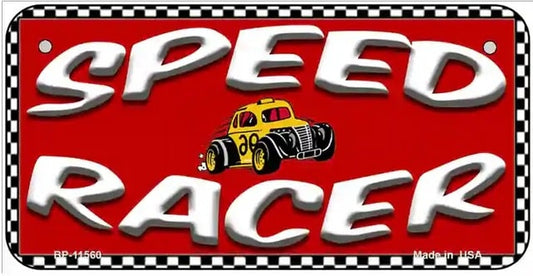 Speed Racer Bicycle License Plate
