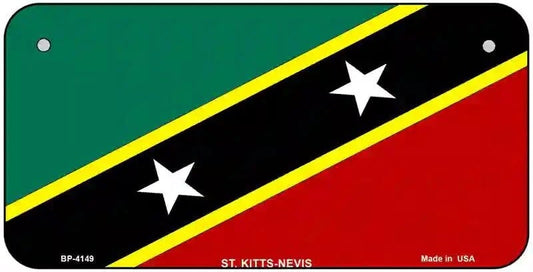 St Kitts-Nevis Flag Bicycle License Plate
