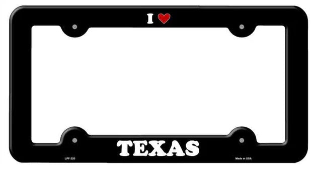 Texas License Plate Frames