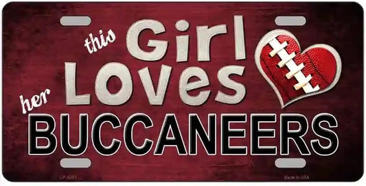 Go Buccaneers Florida Style License Plate