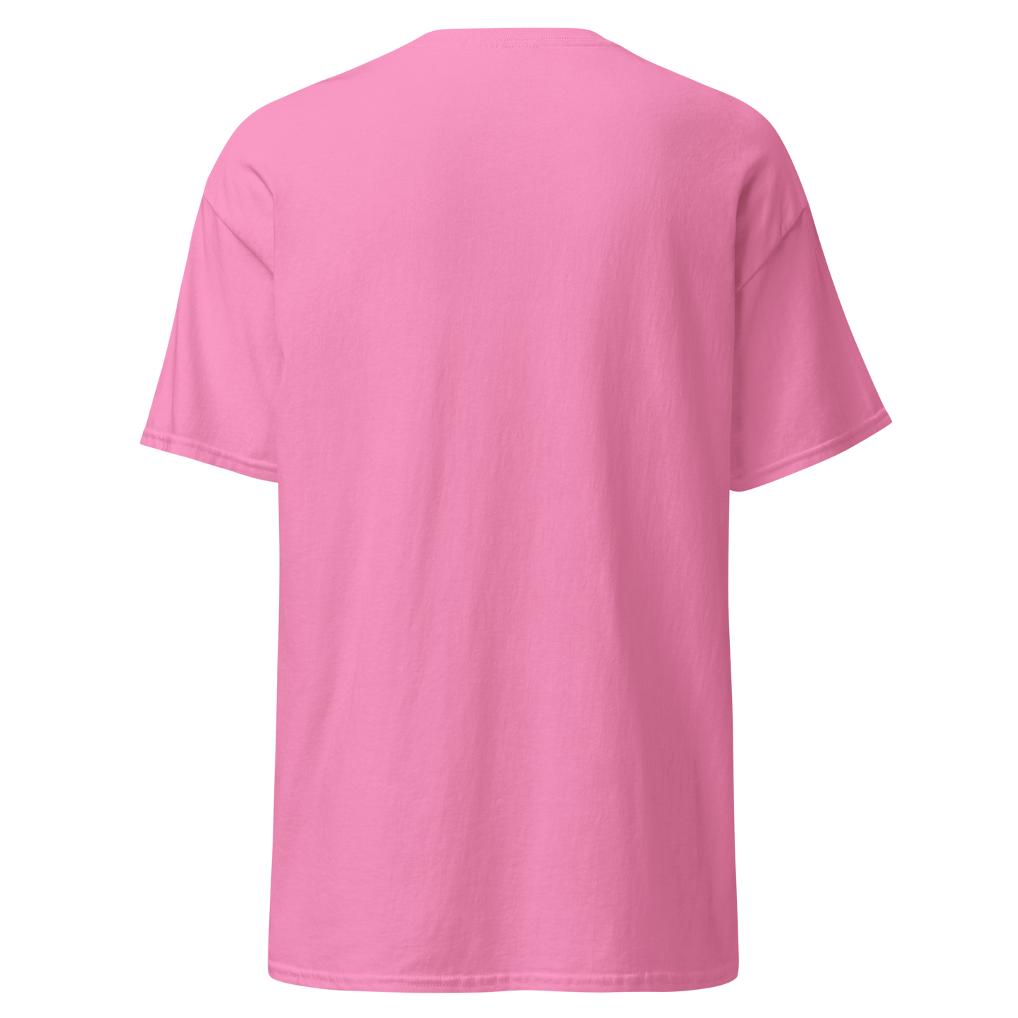 Pink t-shirt on a white background