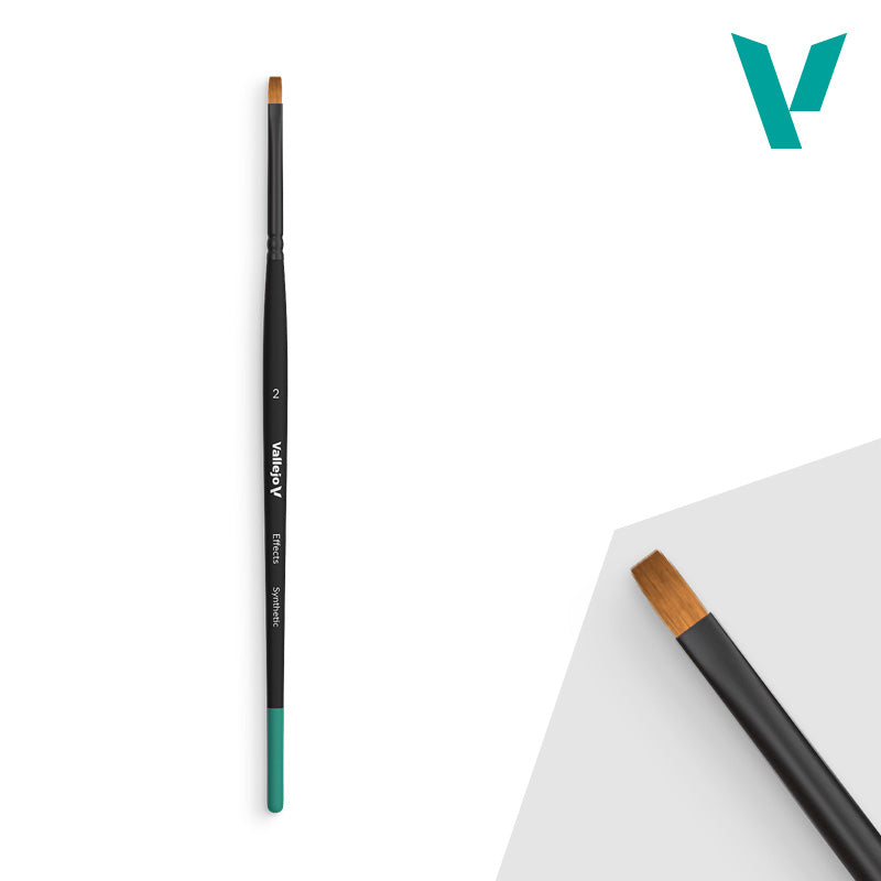 Vallejo Hobby Brushes: Effects - Synthetic - Size 2