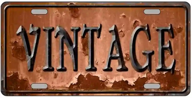 Vintage Novelty License Plate