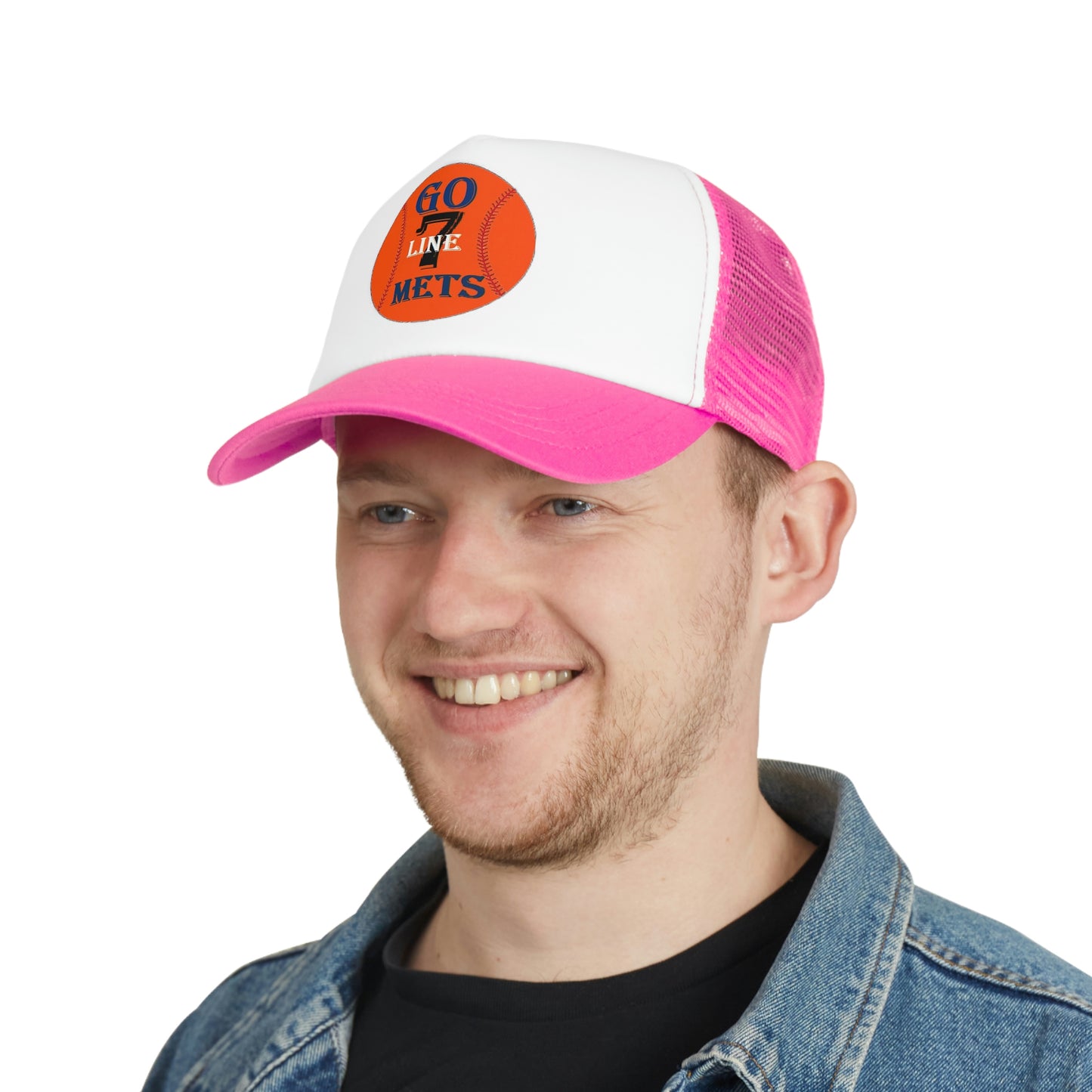 Go Mets - 7 Line Mesh Cap