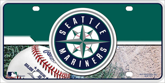Seattle Mariners Novelty Metal License Plate