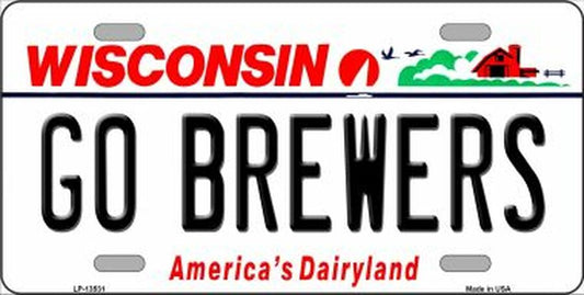 Go Brewers Vanity Sports Fan License Plate
