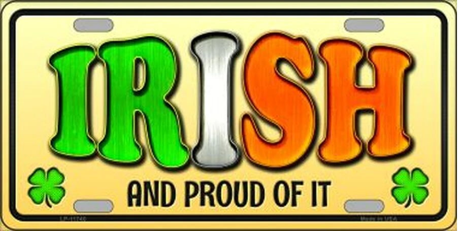Irish and Proud Novelty License Plate