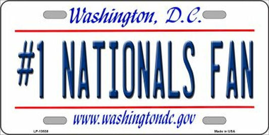 #1 Washington National Fan Vanity License Plate
