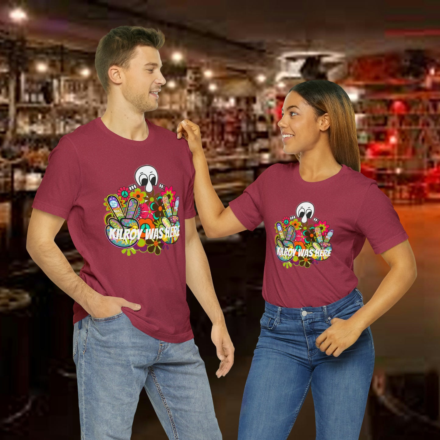 Kilroy Was Here Unisex Jersey Short Sleeve Tee Shirt