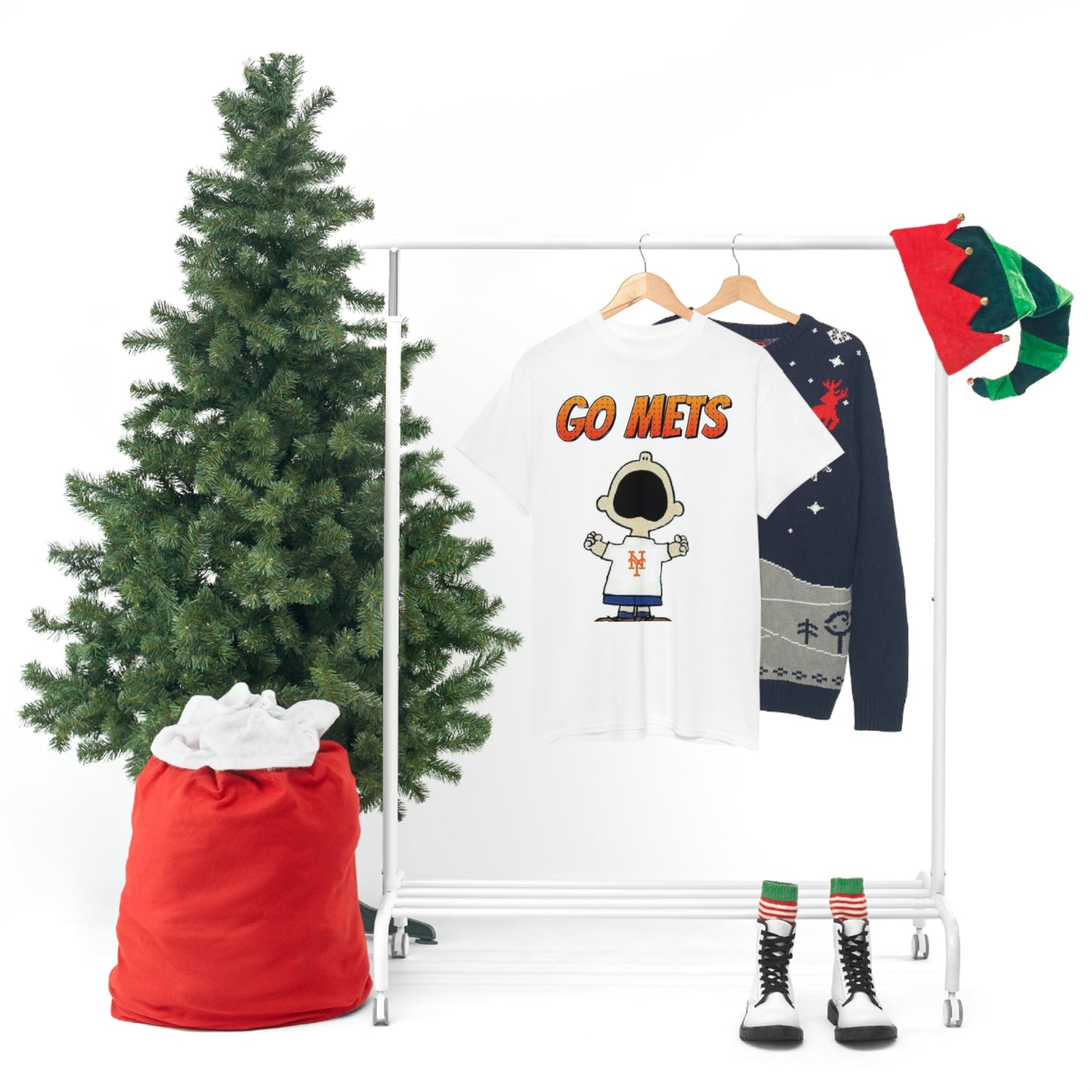 Go Mets Unisex Heavy Cotton Tee