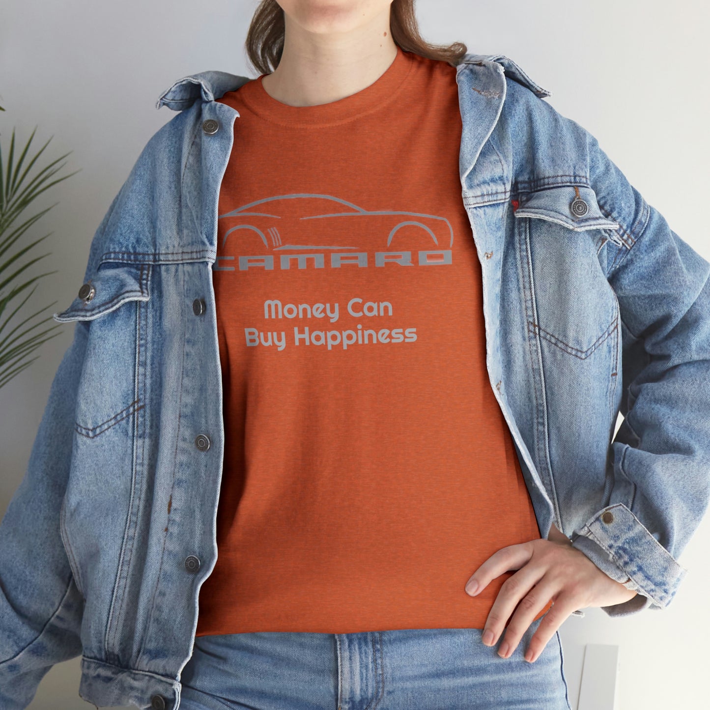Camaro Money Can Buy Happiness Unisex Heavy Cotton Tee