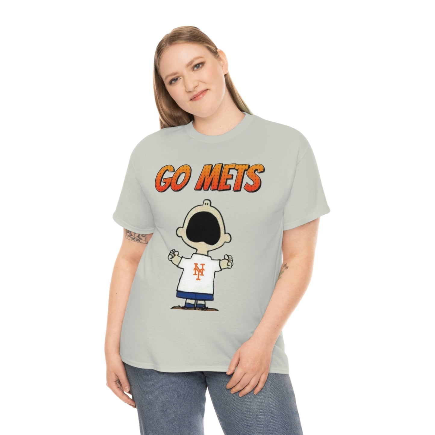 Go Mets Unisex Heavy Cotton Tee