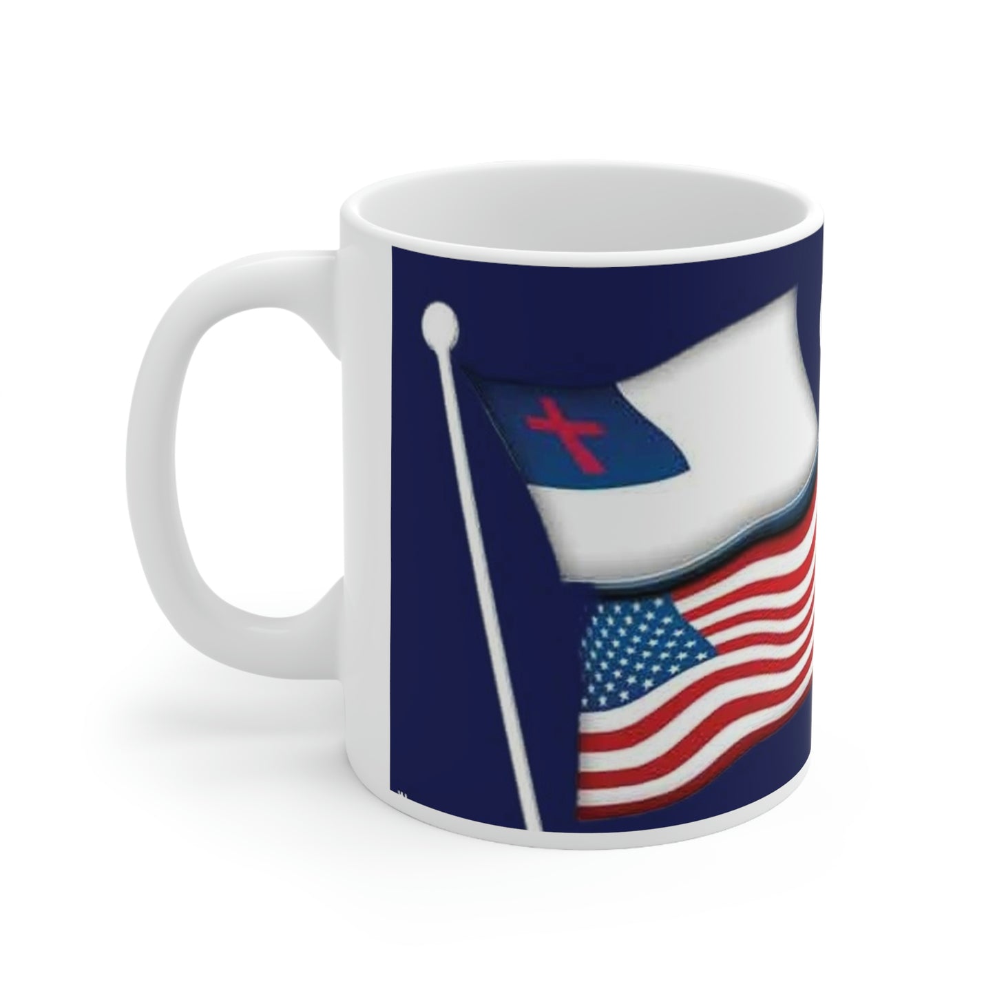 Right Angle One Nation Under God Ceramic Mug