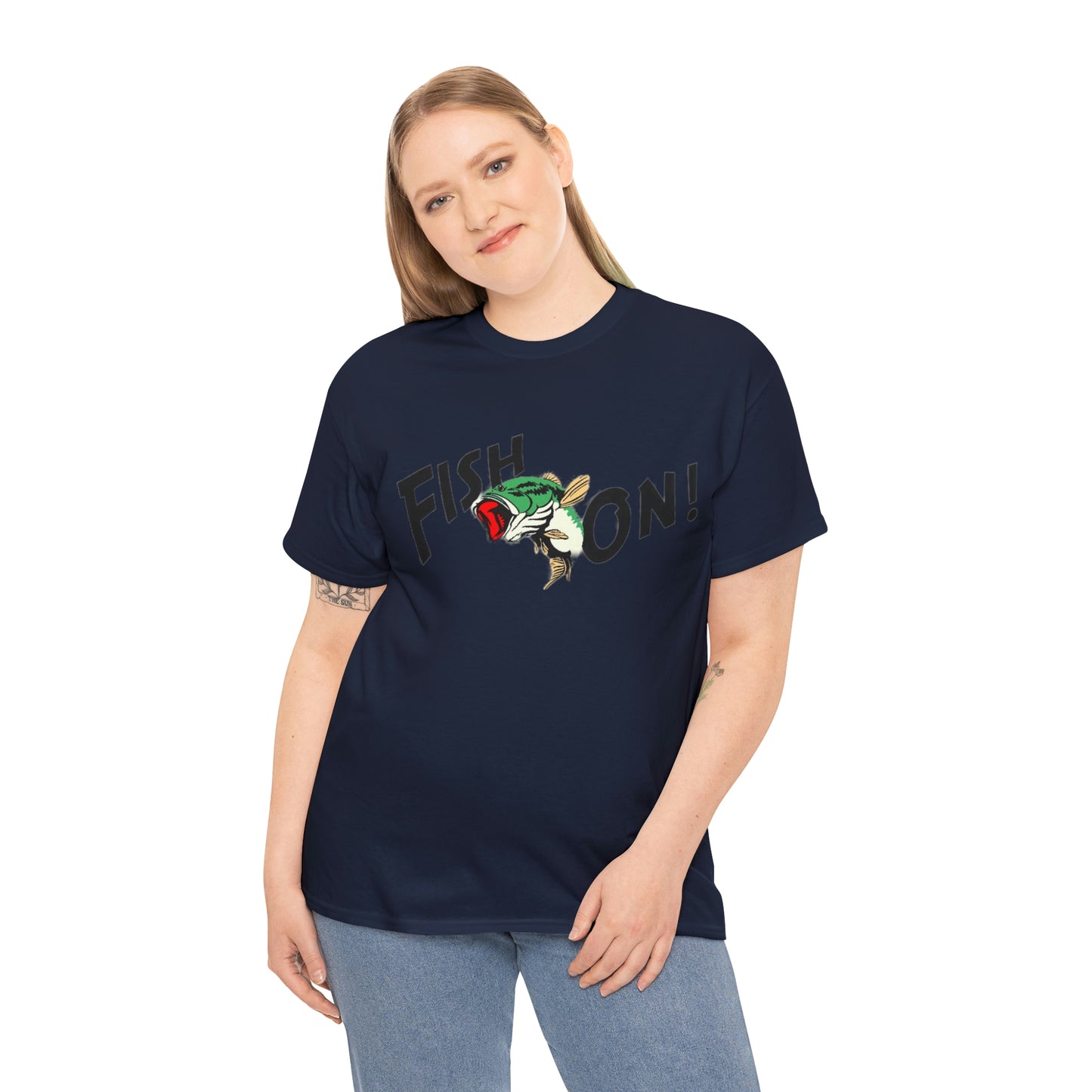 Fish On Fisherman's Unisex Heavy Cotton Tee