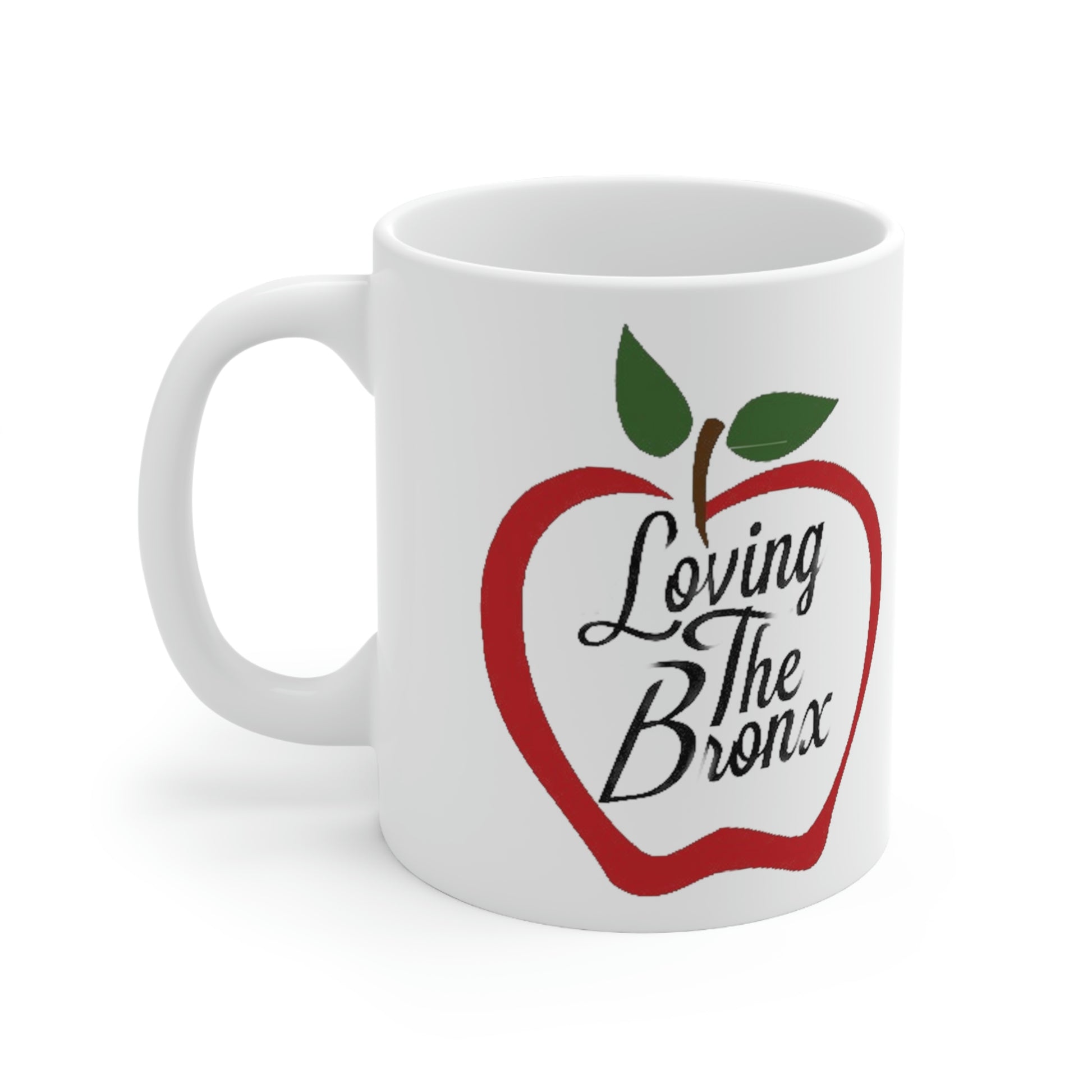 Right Angle View Loving The Bronx Ceramic Mug