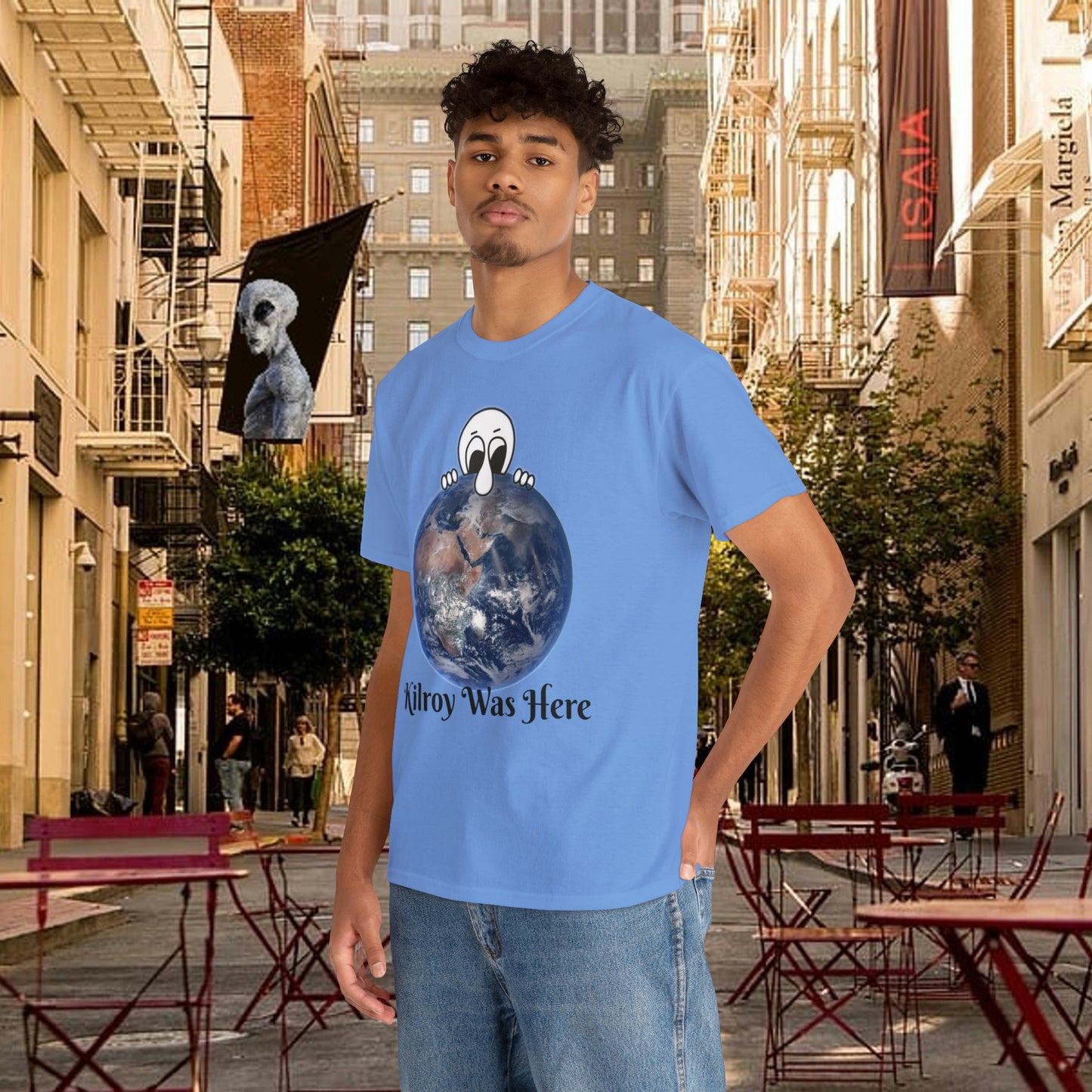 Kilroy Was Here Unisex Heavy Cotton Tee
