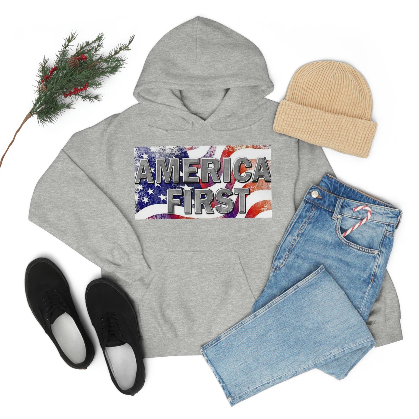 America First Unisex Heavy Blend™ Hooded Sweatshirt