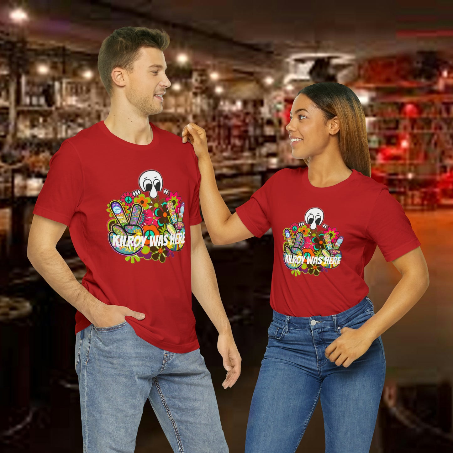 Kilroy Was Here Unisex Jersey Short Sleeve Tee Shirt