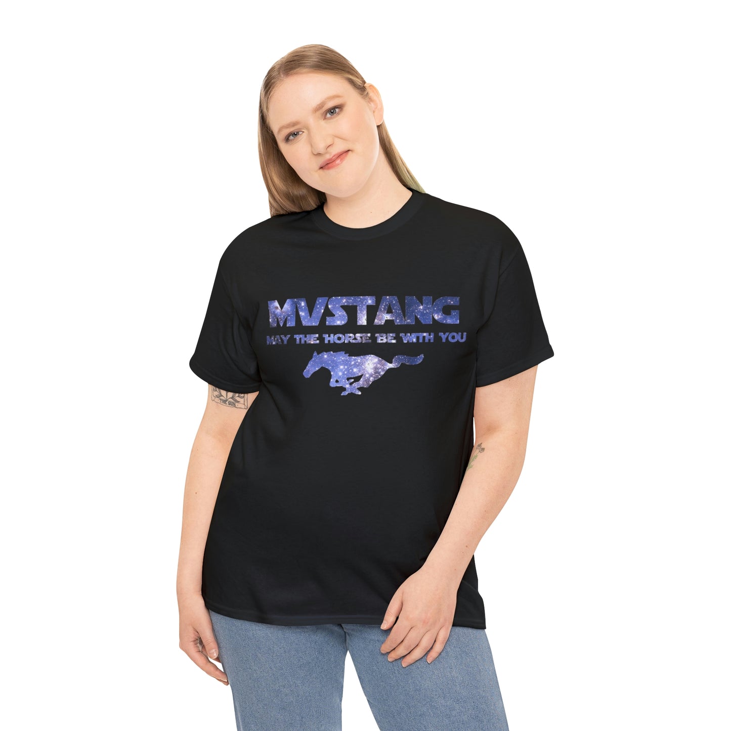 Mustang - May The Horse Be With You Unisex Heavy Cotton Tee