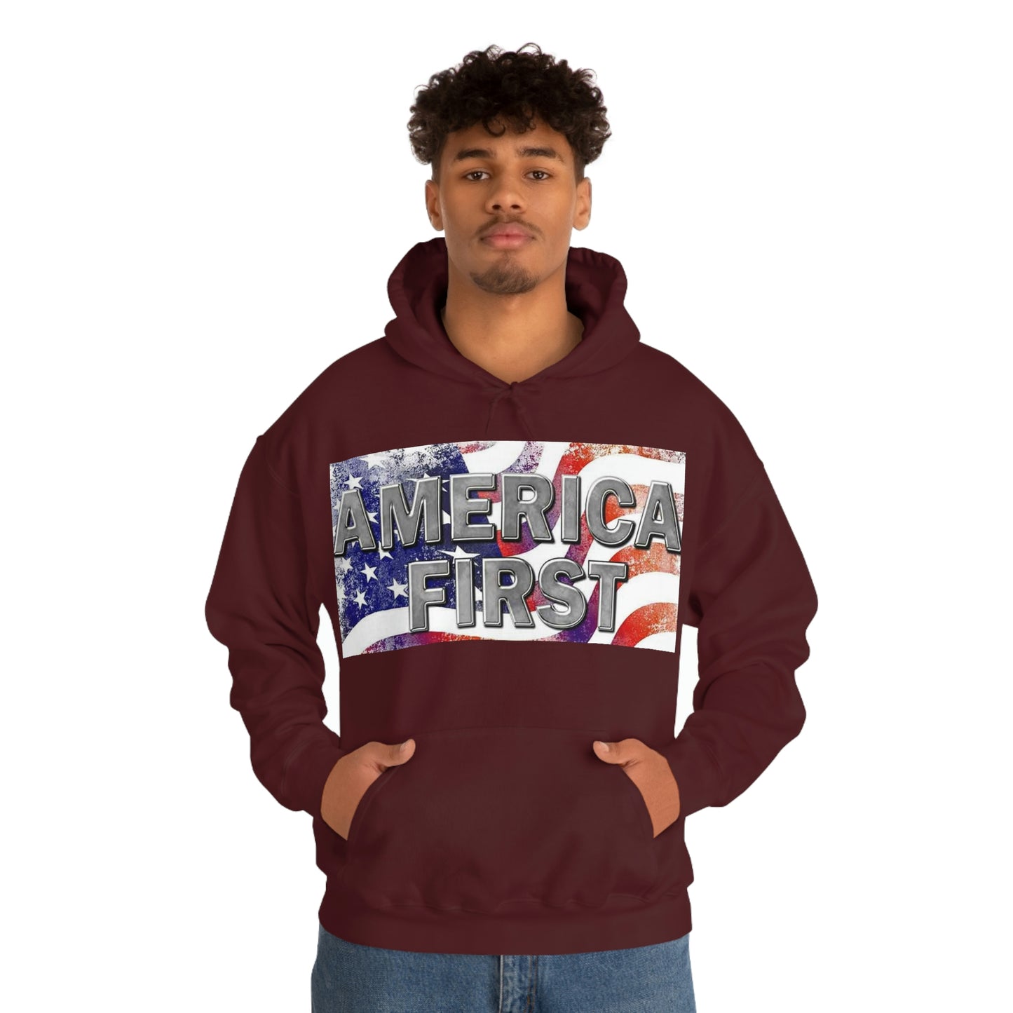 America First Unisex Heavy Blend™ Hooded Sweatshirt
