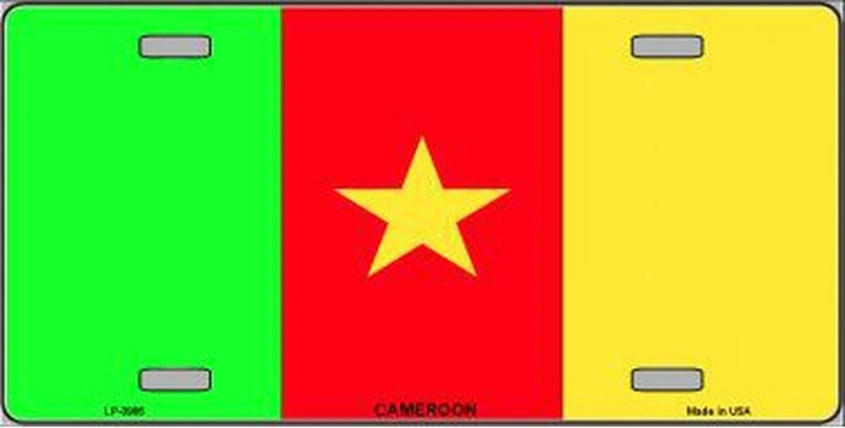 Cameroon Flag License Plate