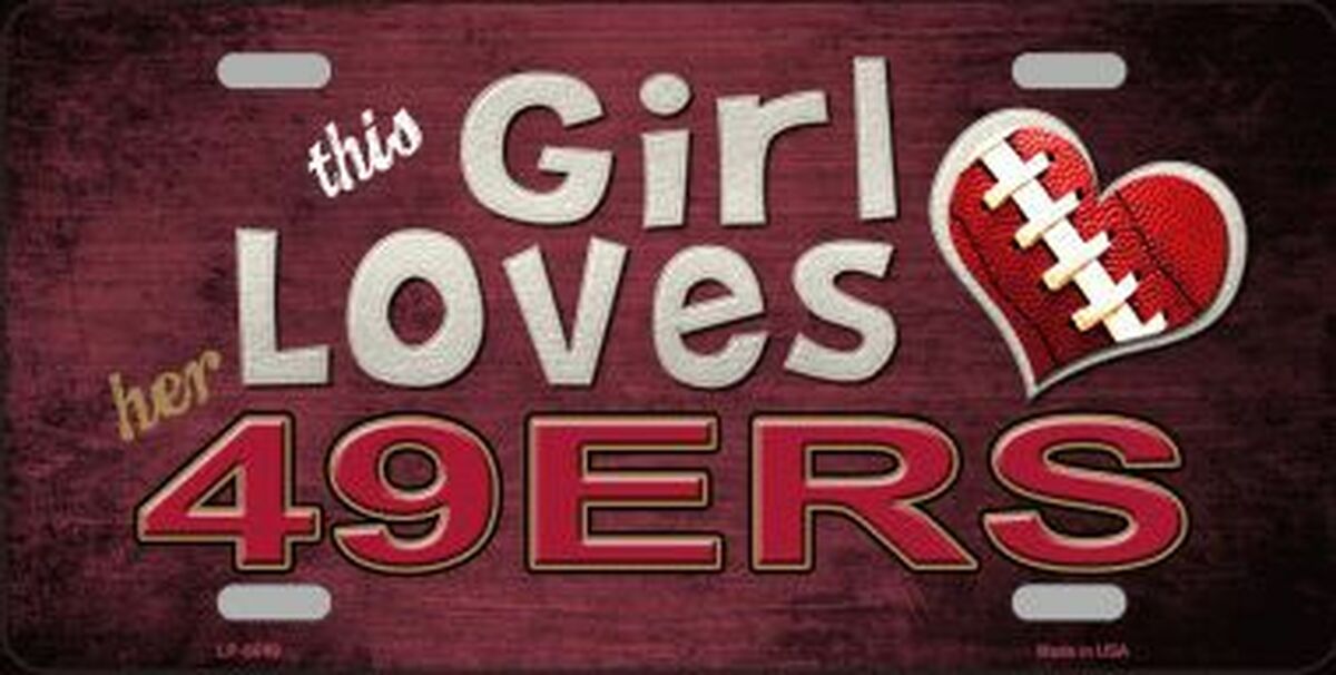 This Girl Loves Her 49ers License Plate