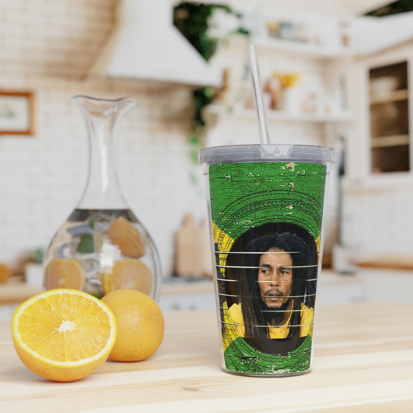 Bob Marley Tumbler in Kitchen